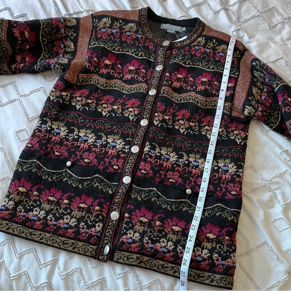 vintage icelandic wool cardigan coat - Picture 11 of 14